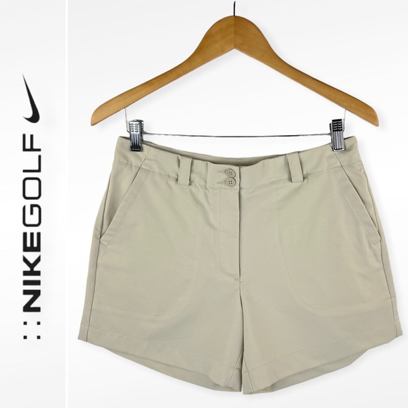 NWOT | NikeGolf Cream Dri-Fit High-Rise Women’s Shorts - Picture 14 of 14